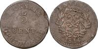 Frankreich 5 Centimes Ludwig XVIII. 1814, 1815-1824 -