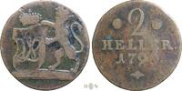 German States 2 Heller Landgraviate of Hessen-Kassel, Wilhelm IX (1785-1803), -