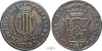 Principality of Catalonia 3 cuartos Isabella II (1833-1868), Barcelona, -
