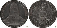 Sachsen 3 Mark Friedrich August III. - Völkerschlachtdenkmal -