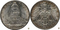 Sachsen 3 Mark Friedrich August III. - Völkerschlachtdenkmal -