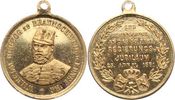 Braunschweig-Wolfenbüttel Tragbare vergoldete Bronzemedaille Wilhelm 1831-1884. -