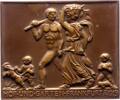 Frankfurt-Stadt Einseitige Bronzeplakette -