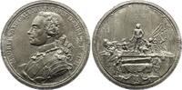 Sachsen-Albertinische Linie Zinnmedaille Friedrich August II. 1733-1763. -