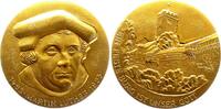 Personenmedaillen Vergoldete Bronzemedaille Luther, Martin *1483 Eisleben, +1546 Eisleben. -
