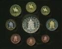 United Kingdom Euro Collection, trial set in quality box, with certificat, -