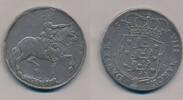 Denmark 2 Krone Christian V, horse on grass, -
