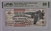 Faeroe Islands 1000 KronurPMG 68 EPQ -