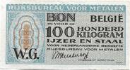 Belgium - 100 Kilo's of Steel Coupon 1945 -