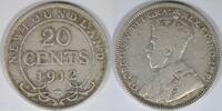 NewFoundland 20 cents George V -
