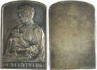 Netherlands One-sided Silver Plaque Birth of Princess Juliana - by P. Pander -