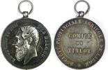 Belgium Silver (Prize)Medal Leopold II (1865-1909)- Comice de Tinlot - Liegé - By Geerts -