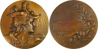 France Historical medal Marianne with Rooster Helmet – French Third Republic allegory -