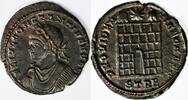 Constantius II, as Caesar (A.D. 317-337), Bronze Follis. Trier. STRE. Campgate. -
