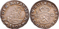 The Netherlands East Indies 1/16 scheepjesgulden Nederlands Indië 1802 ZFr+ -