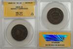 USA Large Cent 1C ANACS VG 10 Heavily Corroded -