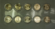 USA Quarter & D America the Beautiful Uncirculated Year Set Complete 10 Coins -