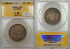 USA Half Dollar 1858-O Seated Liberty Silver 50c Coin ANACS F12 Cleaned (B) -