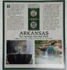 USA Quarter Arkansas Hot Springs National Park P&D w/2 Stamps on Display Card -