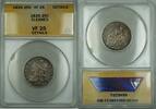 USA Quarter Capped Bust Silver 25c Coin ANACS VF-25 Details Cleaned -