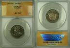 Weltmünzen 10 Centesimos Panama Silver Coin ANACS AU 50 -