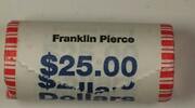 USA $1 Coin Franklin Pierce Presidential Dollar Roll BU 25 $1 Coins *Mint Mark Unknown* -