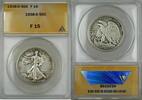 USA Half Dollar 1938-D Walking Liberty Coin 50C ANACS F 15 -