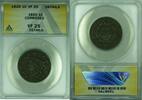 USA Large Cent Coronet Head ANACS VF-25 Details Corroded (41) -