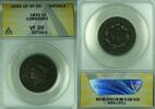 USA Large Cent Coronet Head ANACS VF-20 Details Corroded (41) -