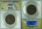 USA Large Cent Coronet Head ANACS VG-10 Details Corroded (42) -