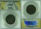 USA Large Cent Braided Hair Large Date ANACS VF-30 Details Corroded (42) -