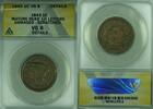 USA Large Cent Braided Hair Mature Hd/Lg Ltrs ANACS VG-8 Dets Dmgd/Scr (42) -