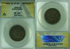 USA Large Cent Braided Hair ANACS VF-20 Details Scratched (42) -