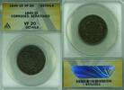 USA Large Cent Braided Hair ANACS VF-20 Details Corroded-Scratched (42A) -