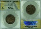 USA Large Cent Braided Hair ANACS VF-20 Details Corroded-Scratched (42B) -