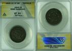 USA Large Cent Braided Hair ANACS VF-30 Details Rims Damaged (42) -