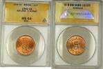 Weltmünzen Iceland 5A Five Aurar Copper Coin ANACS MS-64 Red (E) -