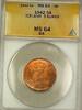 Weltmünzen Iceland 5A Five Aurar Copper ANACS MS-64 RB Red-Brown (Better Coin) (A) -