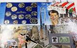 USA Postal Commem Society Mint Set BU Coins with Informational Card & Stamp -