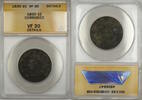 USA Large Cent Coronet Head Coin ANACS VF-30 Details Corroded -