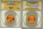 Weltmünzen Iceland 5A Five Aurar Copper Coin ANACS MS-65 Red GEM BU (E) -