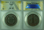 Weltmünzen 6 Centimes 6C Haiti ANACS AU-50 Coin Copper KM#28 -