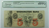 Banknoten Stonington Bank, Stonington, CT-Haxby 415-G40b, Superb GEM 68 PPQ -
