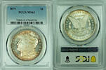 USA Dollar Morgan Silver Tone PCGS MS 63 47 -