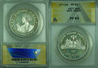 Weltmünzen 63 50 Gourdes 50G Haiti ANACS PF Queen of Sugar Cane Silver Coin KM#131 -