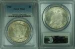 USA Dollar Peace Silver S$1 PCGS MS-63 (31 M) -