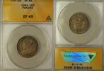 Weltmünzen 10 Centesimos Panama de Balboa Silver Coin ANACS EF-45 -