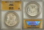 USA Dollar Morgan Silver $1 ANACS MS-60 Details Cleaned (Better Coin) -