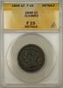 USA Large Cent 1846 Braided Hair  1C Coin ANACS F 15 Details Cleaned F 15 282.43 元 含税 ＋  178.30 元 运费