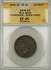 USA Cent Braided Hair 1C Coin ANACS EF 40 Details Corroded Scratched Tall Date -